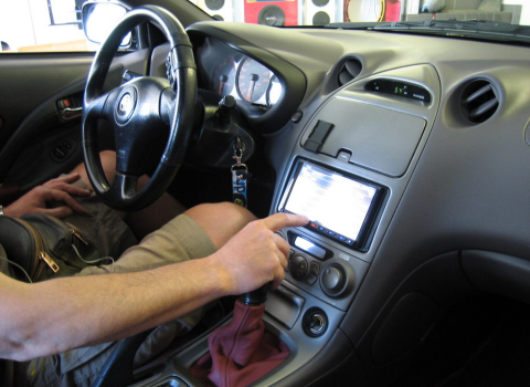 Toyota Celica. Car Cinema - Navigation Pioneer Avic-HD1BT.