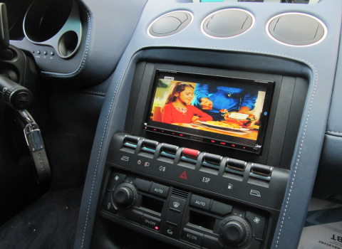 Lamborghini Gallardo. Car Cinema Navigation Kenwood DDX8026BT.