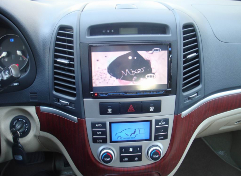 Hyundai Santa Fe Car Cinema kenwood DDX8022BT Alpine. 