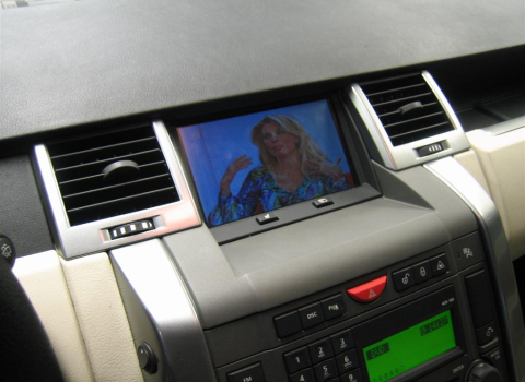 Range Rover Super Charged Sport. Car Cinema Pioneer