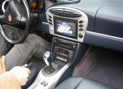 Porsche Boxter. Car Cinema Kenwood DDX-7029.