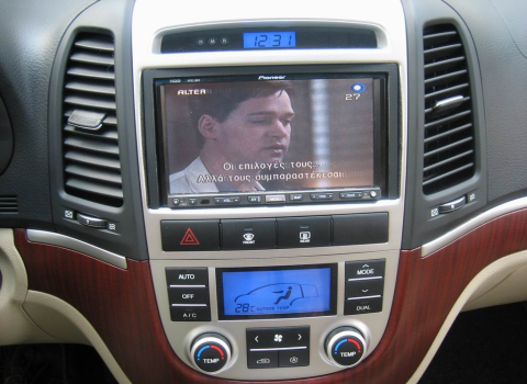  Hyundai Santa Fe Car Cinema Navigation Pioneer Avic HD3BT.