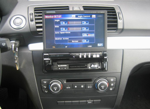 BMW 1. Car Cinema Navigation Kenwood KVT-729DVD-KNA-G520.