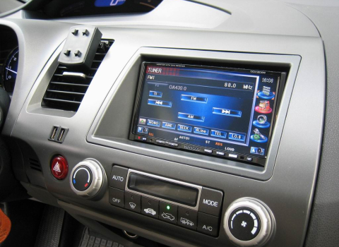 Honda Civic Hybrid. Car Cinema Navigation Kenwood DDX8029