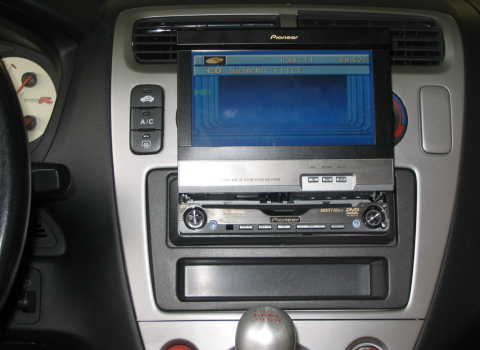 Honda Type-R. Car Cinema Pioneer AVH-P6600DVD