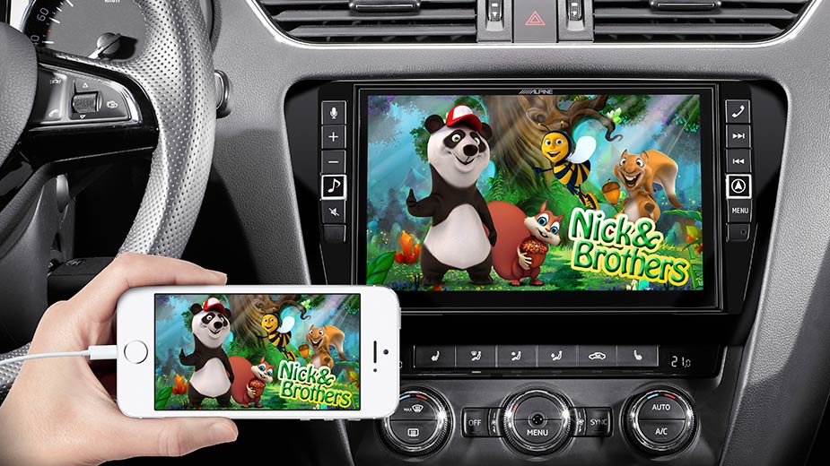 Skoda Octavia 3 Big Screen Entertainment iPhone Navi X903D OC3